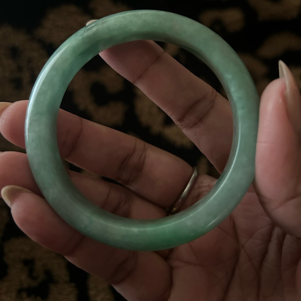 Dyed Jade Bangle from Macys
